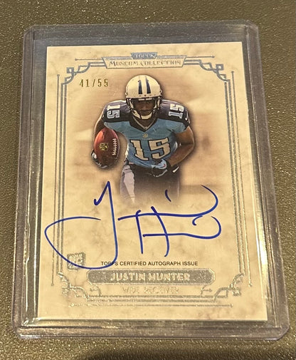 Topps Museum Collection Jason Hunter Auto 44/55 Titans