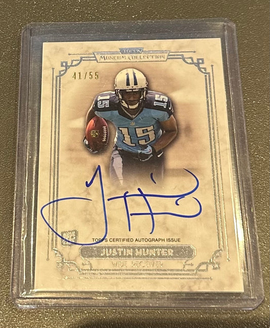 Topps Museum Collection Jason Hunter Auto 44/55 Titans