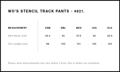 Big Dawgs Flag Football Women's Stencil Track Pants