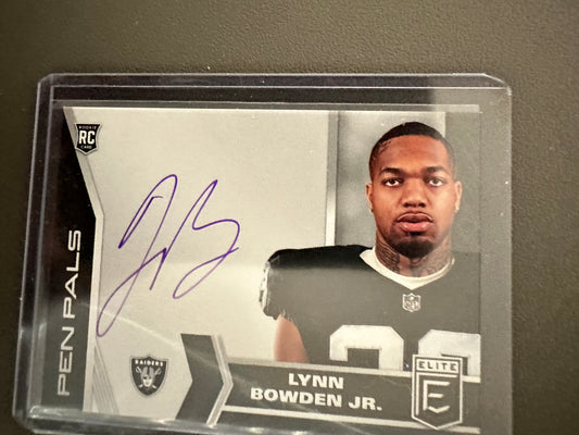 2020 Donruss Elite Pen Pals RC Auto Lynn Bowden Jr. #PP37