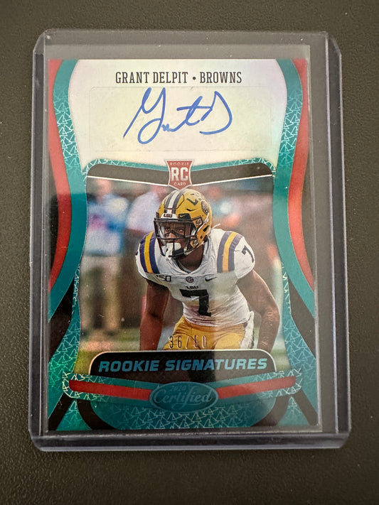 2020 Certified Rookie Signatures Grant Delpit