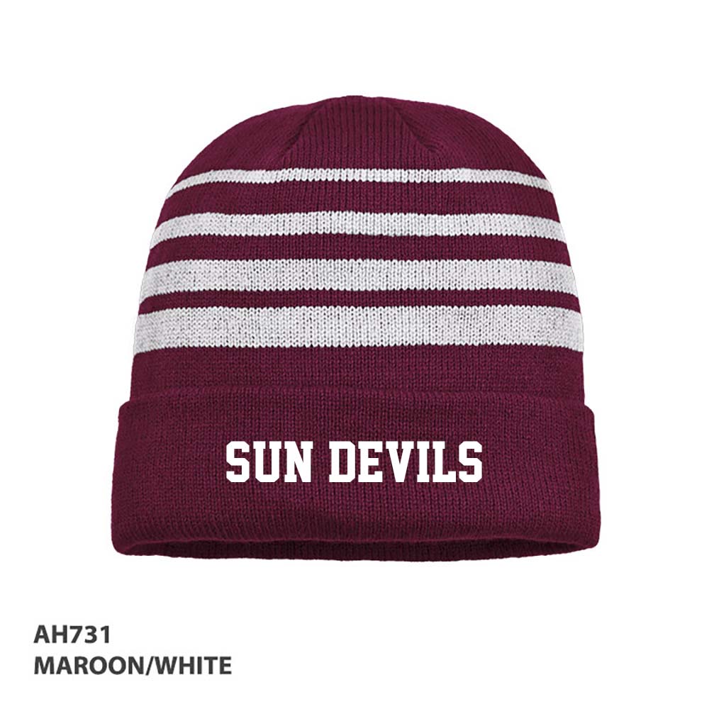 Sun Devils Maroon/white beanie