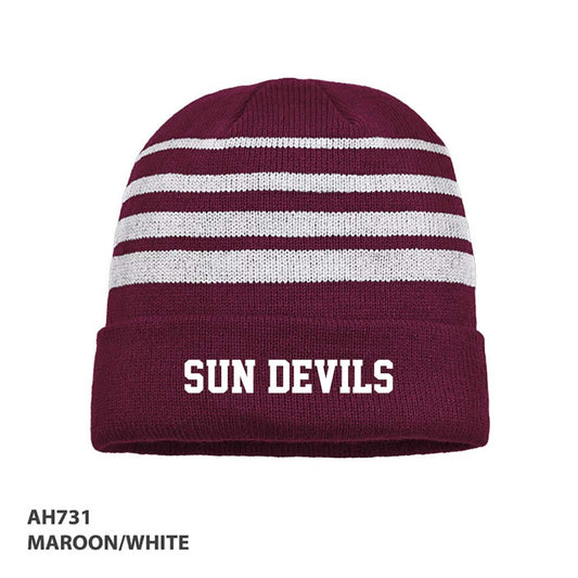 Sun Devils Maroon/white beanie