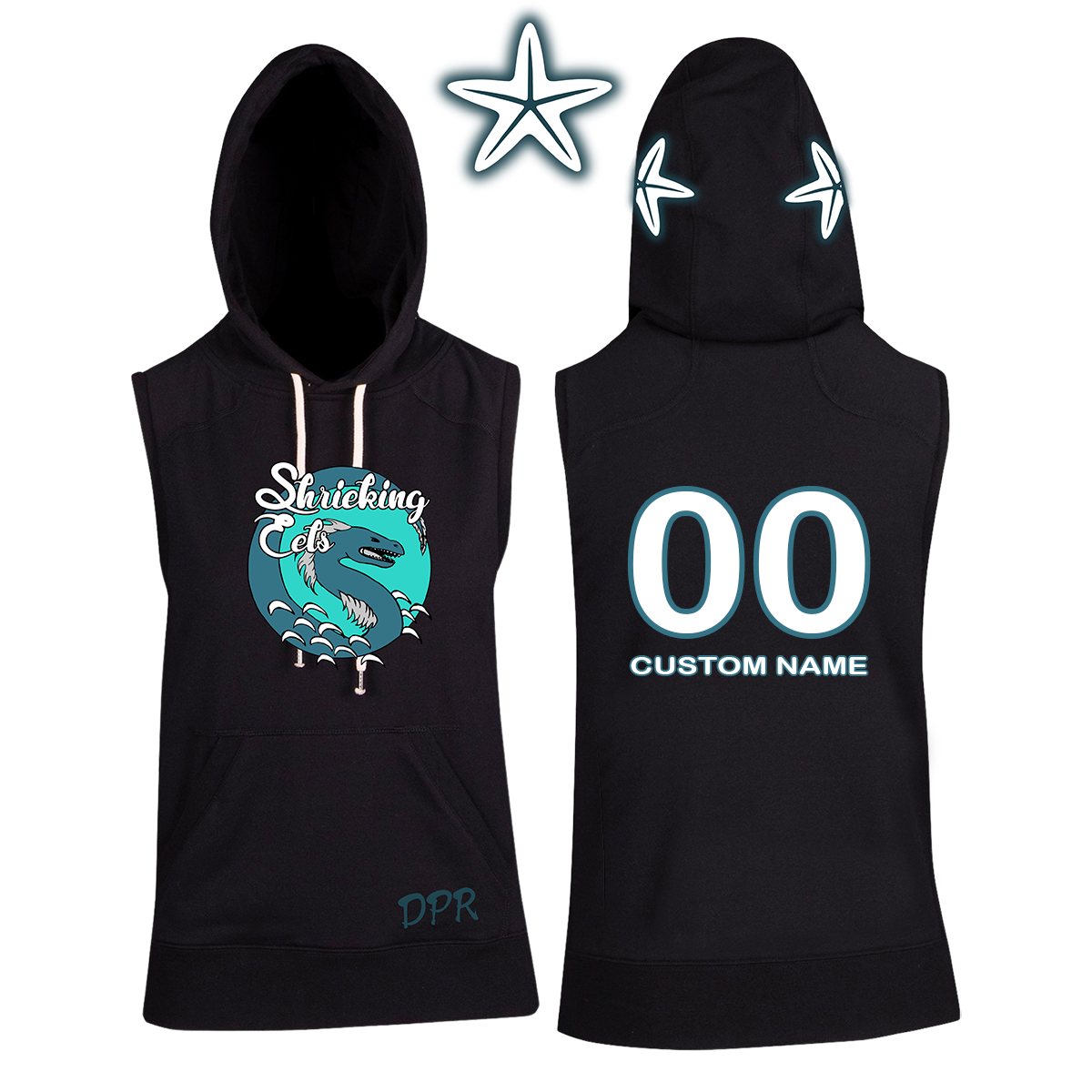 Dread Pirate rollers - Shrieking Sleeveless Hoodie - Unisex