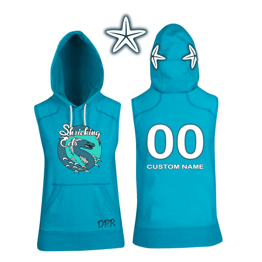 Dread Pirates rollers -Shrieking Double Sided Sleeveless Hoodie - ladies