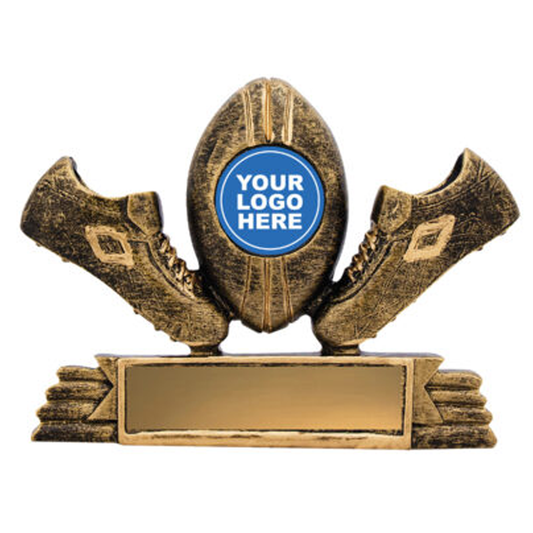Boots & Ball Theme Gold 100mm Trophy Antique Gold