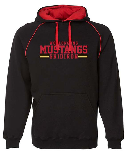 Wollongong Mustangs contrast Hoodie