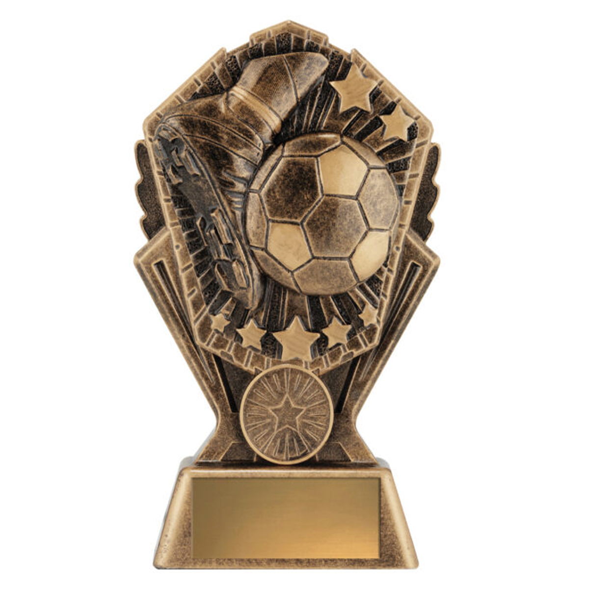 Cosmos Football Trophy Antique gold 3 sizes