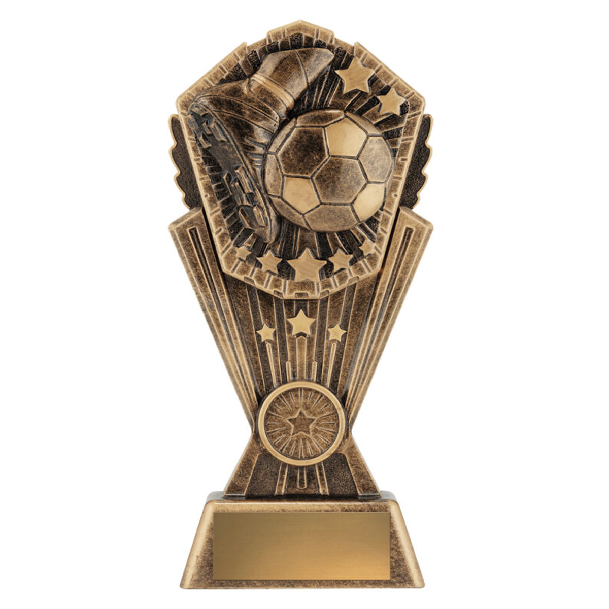 Cosmos Football Trophy Antique gold 3 sizes