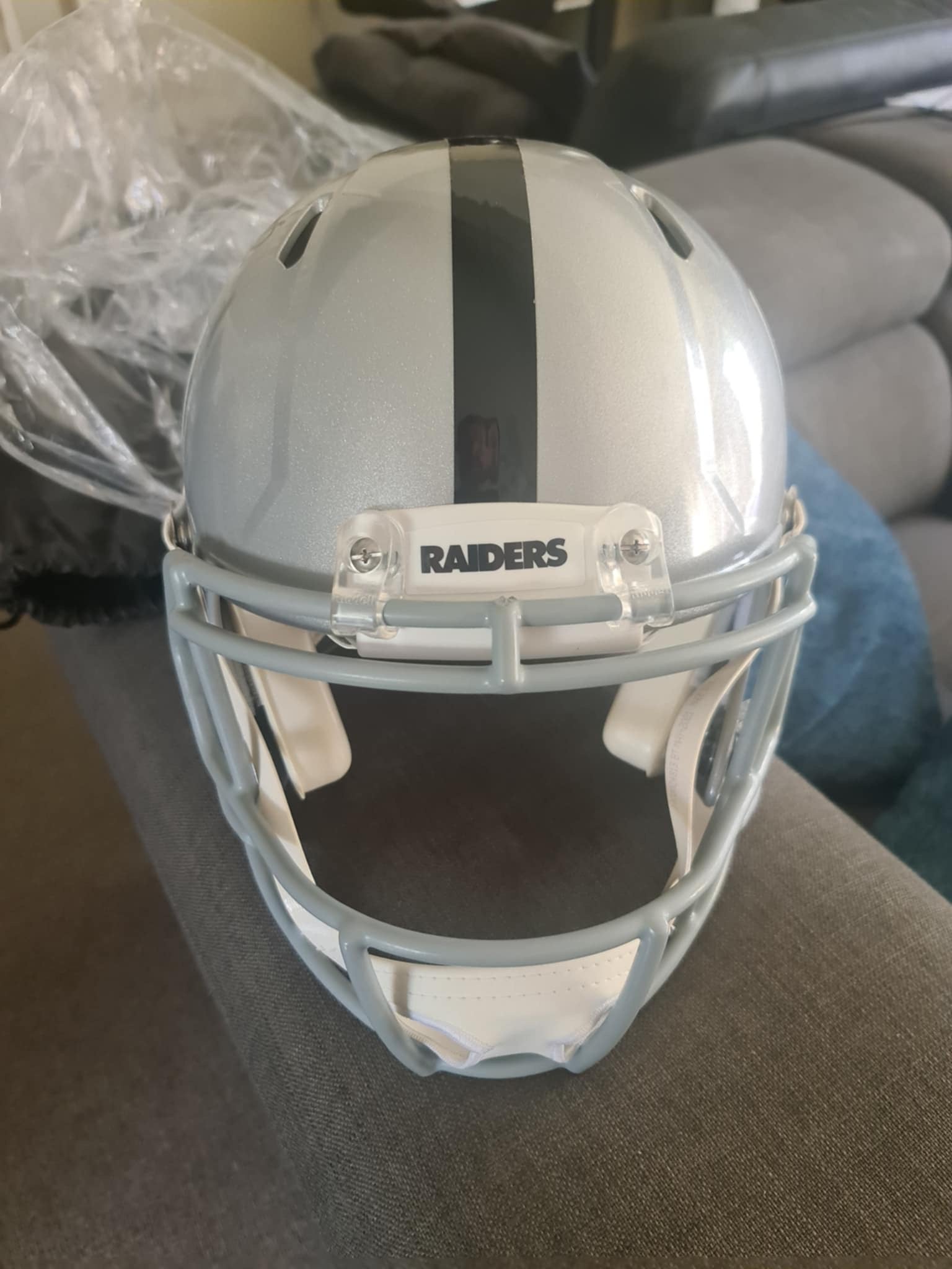 Devante Adams Signed LV Raiders Helmet