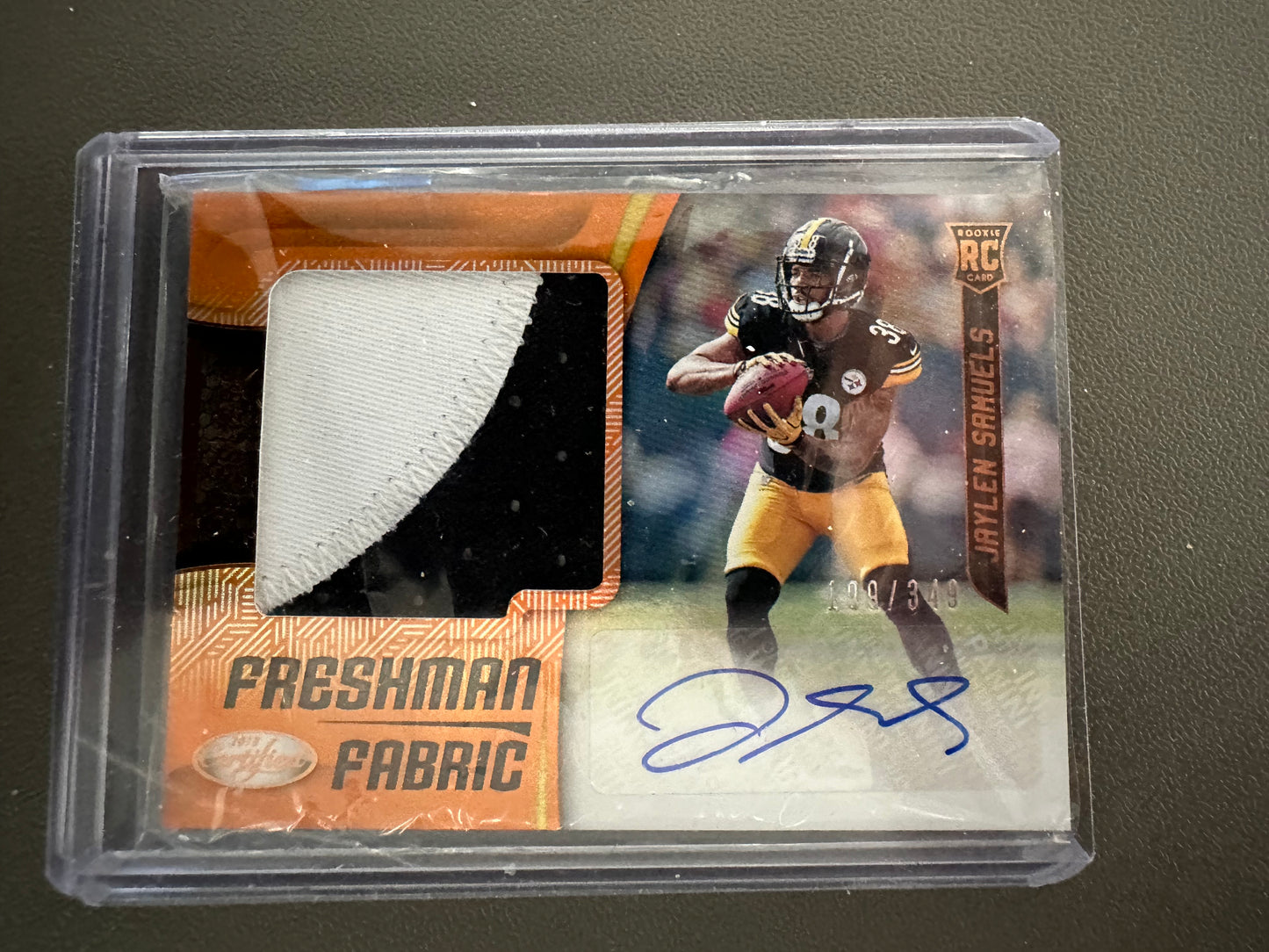 2018 Freshman Fabric Jaylen Samuels Jersey Patch Auto 199/349