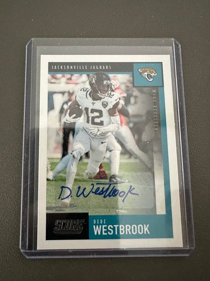 Dede Westbrook 2020 Score  auto Jacksonville Jaguars Oklahoma Sooners