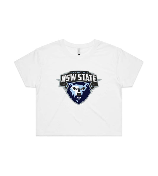 Flag Football NSW Cropped Tee - ladies
