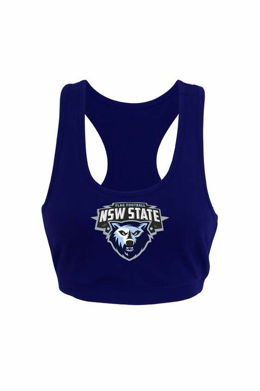 Flag Football NSW LADIES BRASSIERE SINGLET NAVY