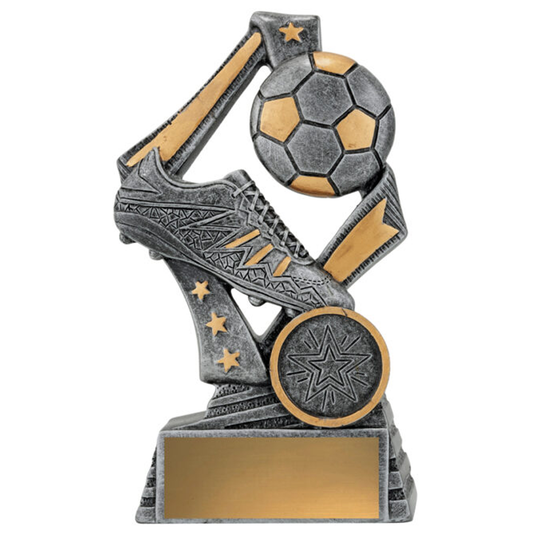 Flag Football Theme Trophy Antique Silver 3 sizes