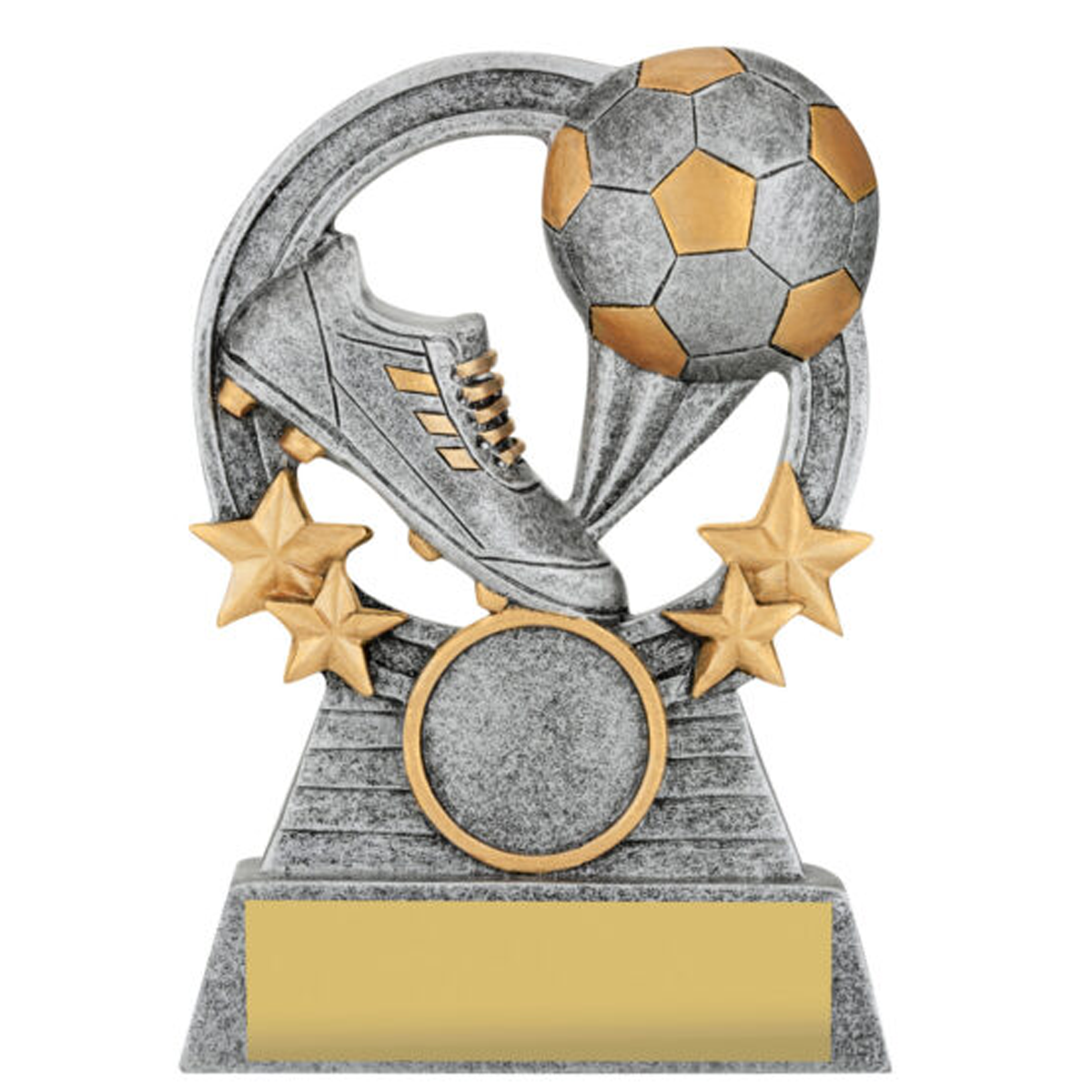 Football Comet Trophy Antique Silver 3 sizes