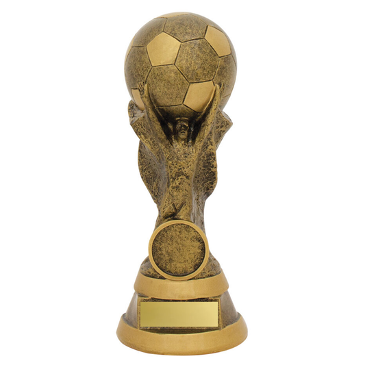 Football Cup Spirit Trophy Antique Silver 5 sizes