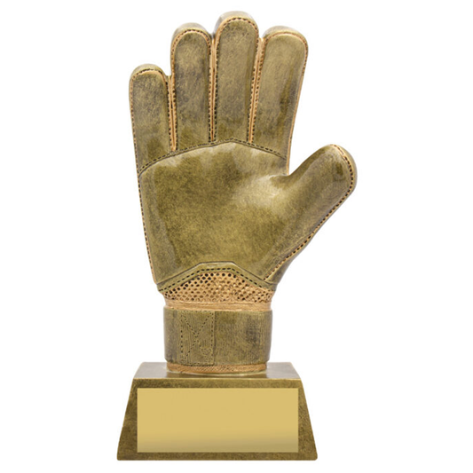 Football Goalie Glove Antique Gold