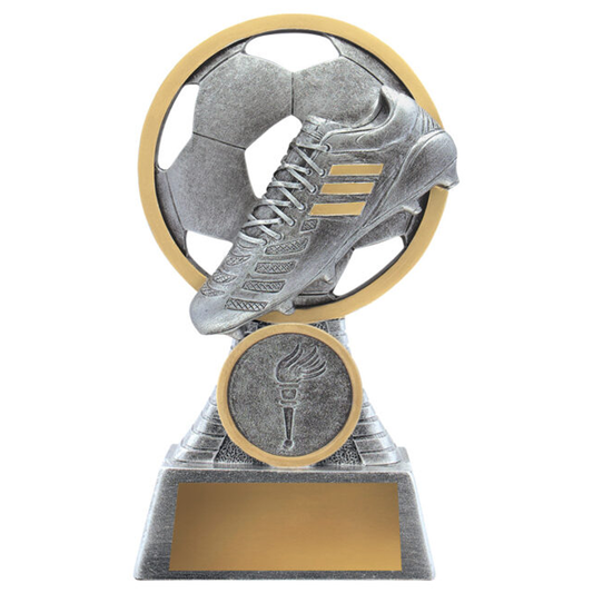 Football Pearl Trophy Antique Silver 3 Sizes