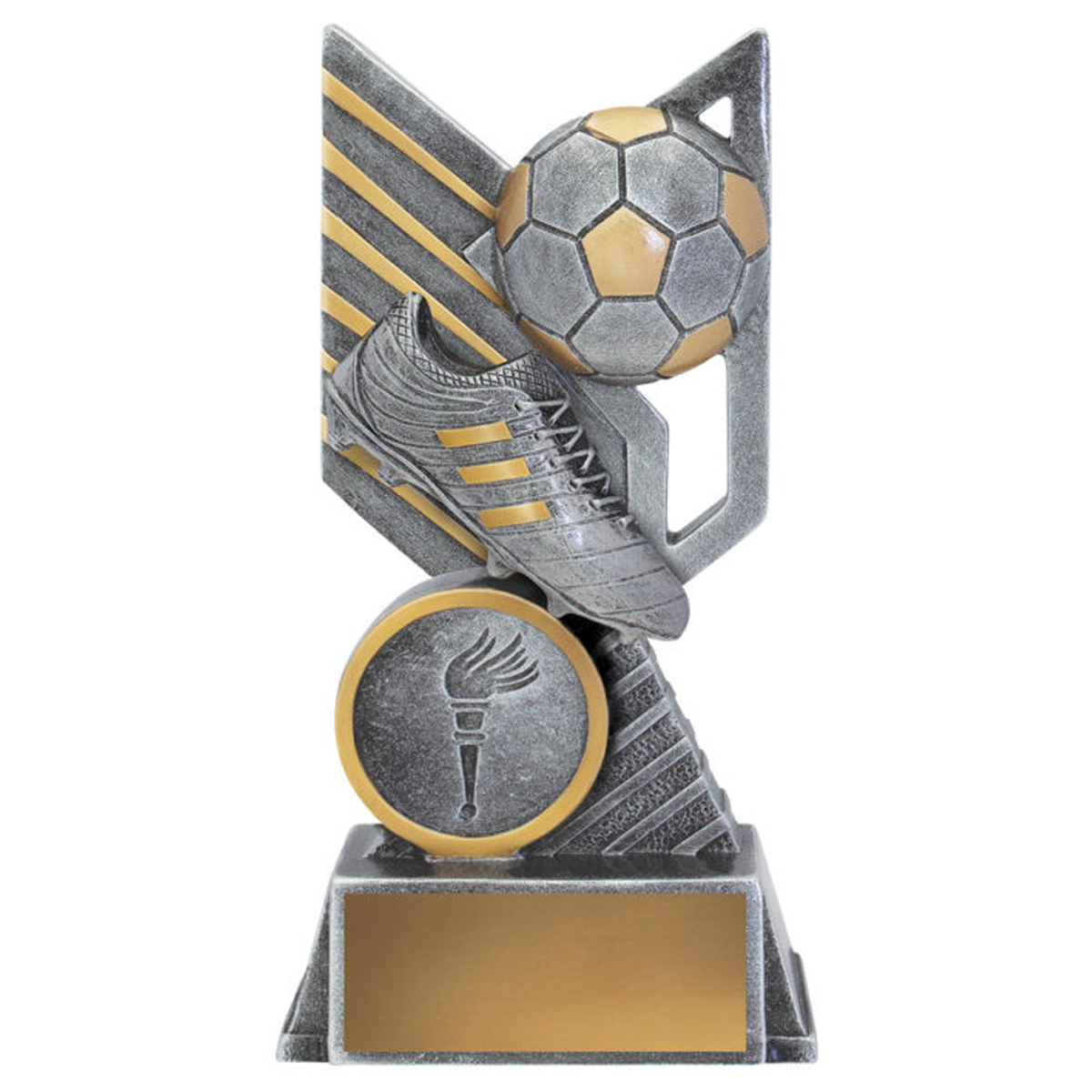 Football Rogue Trophy Antique Silver 3 Sizes