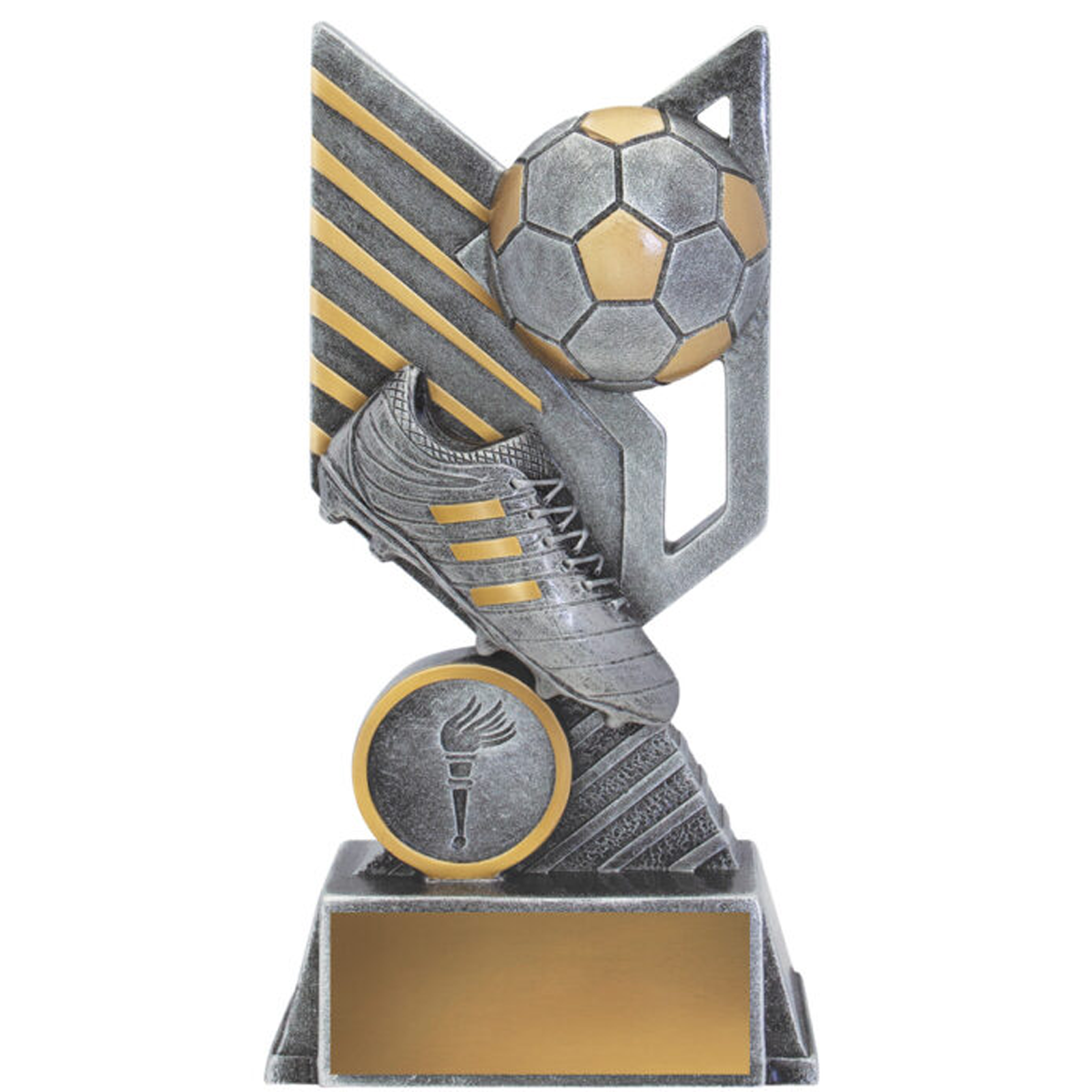 Football Rogue Trophy Antique Silver 3 Sizes