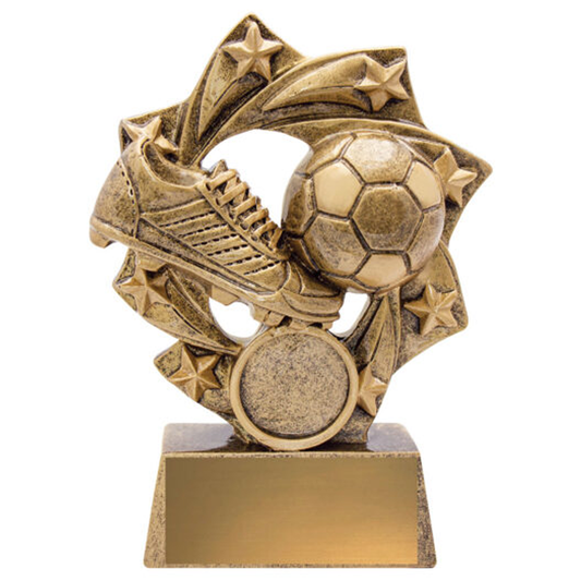 Football Tracer Trophy Antique Gold 3 Sizes