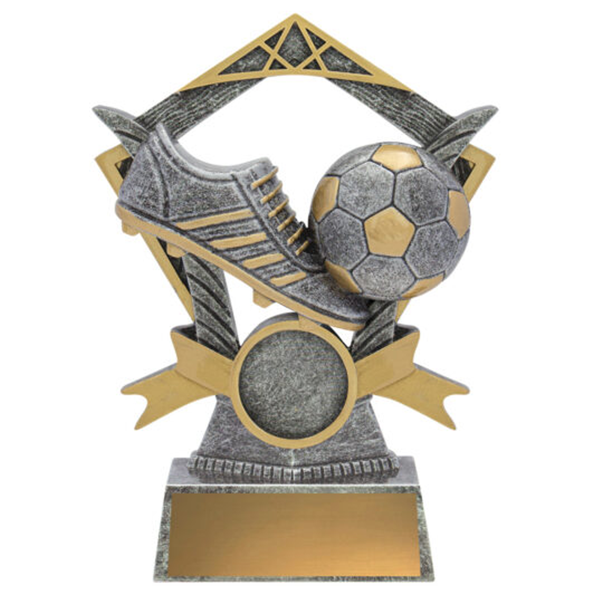 Football Valour Trophy Antique Silver 3 Sizes