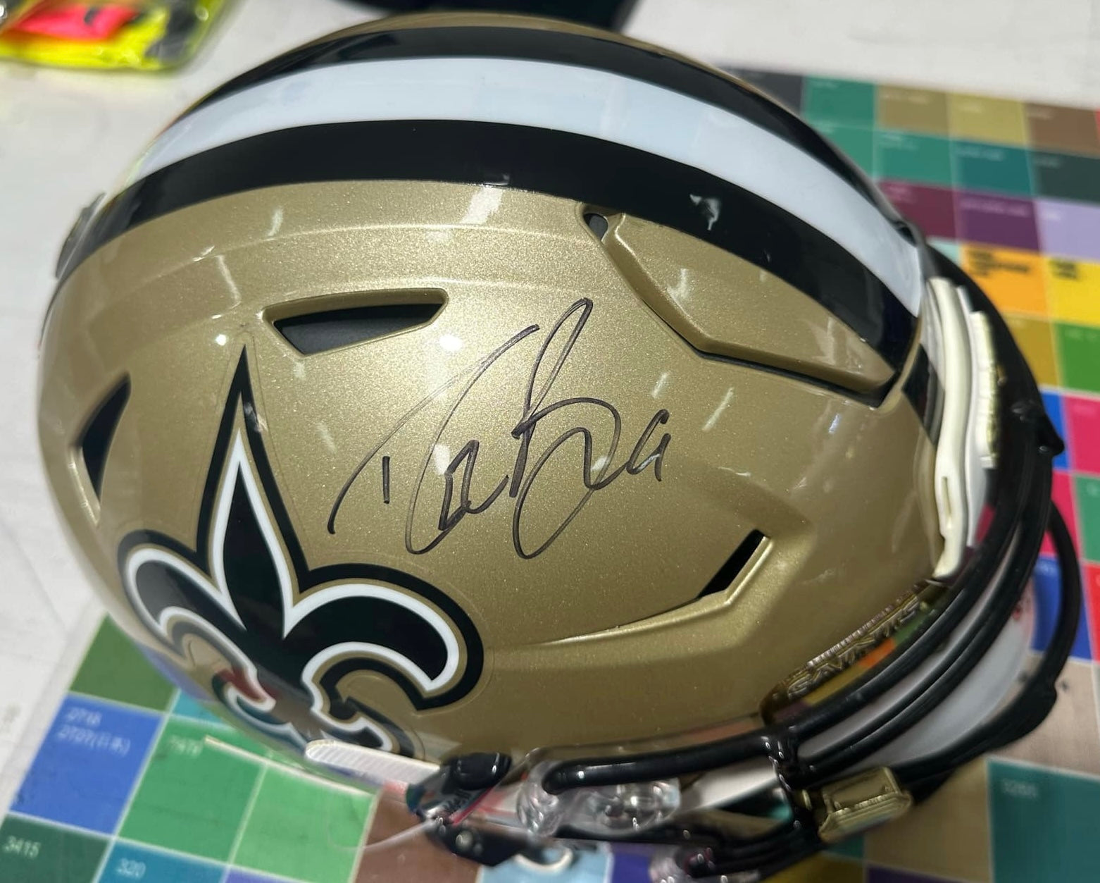 Drew Bress Autographed Speedflex Helmet