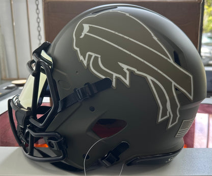 Jim Kelly Signed Salute To Service Full Size Helmet