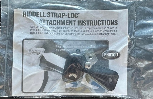 Riddell R45973 Strap Loc KIt Complete Black