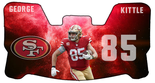 George Kittle Niners Themed Custom Visor