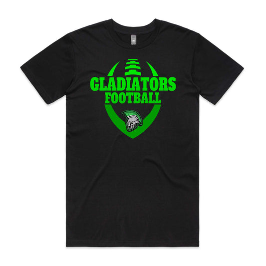 Gladiator colour fade Double Sided Logo / Name T Shirt