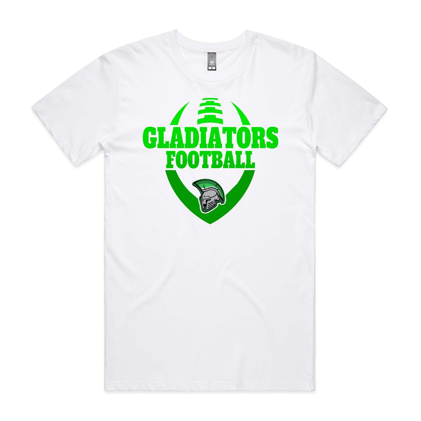 Gladiator colour fade Double Sided Logo / Name T Shirt
