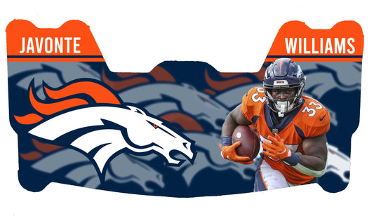 Javonte Williams Broncos Themed Custom Visor