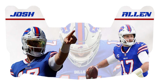 Josh Allen Bills Themed Custom Visor