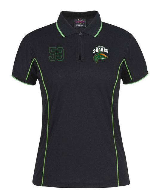 Central Coast Sharks Ladies Polo Shirt