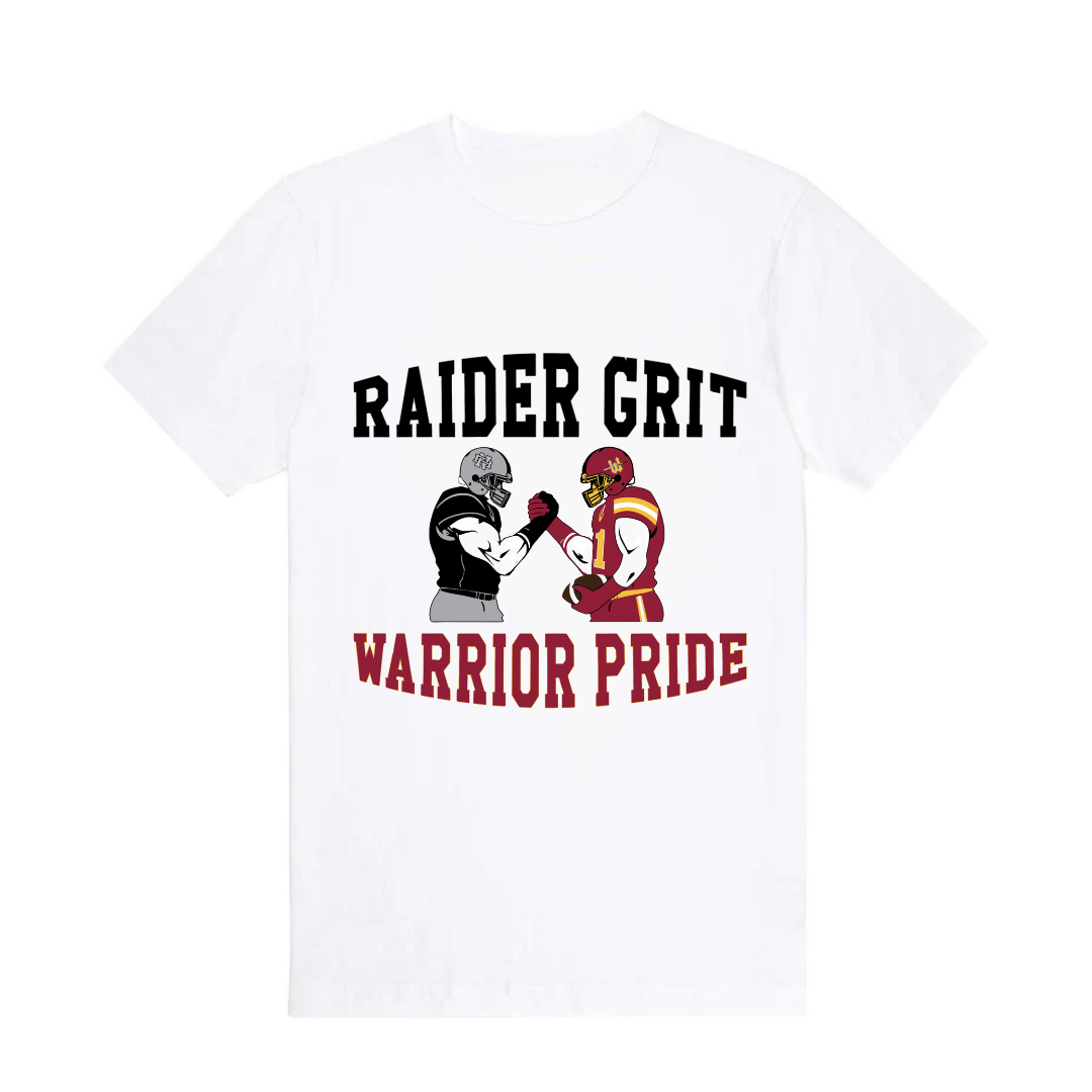 Warriors Raiders Handshake t-shirts