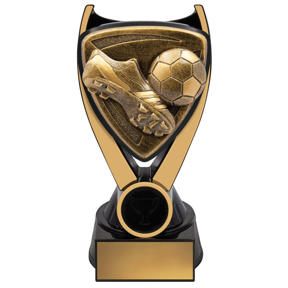 Nova Football Trophy Antique Black & Gold 3 Sizes