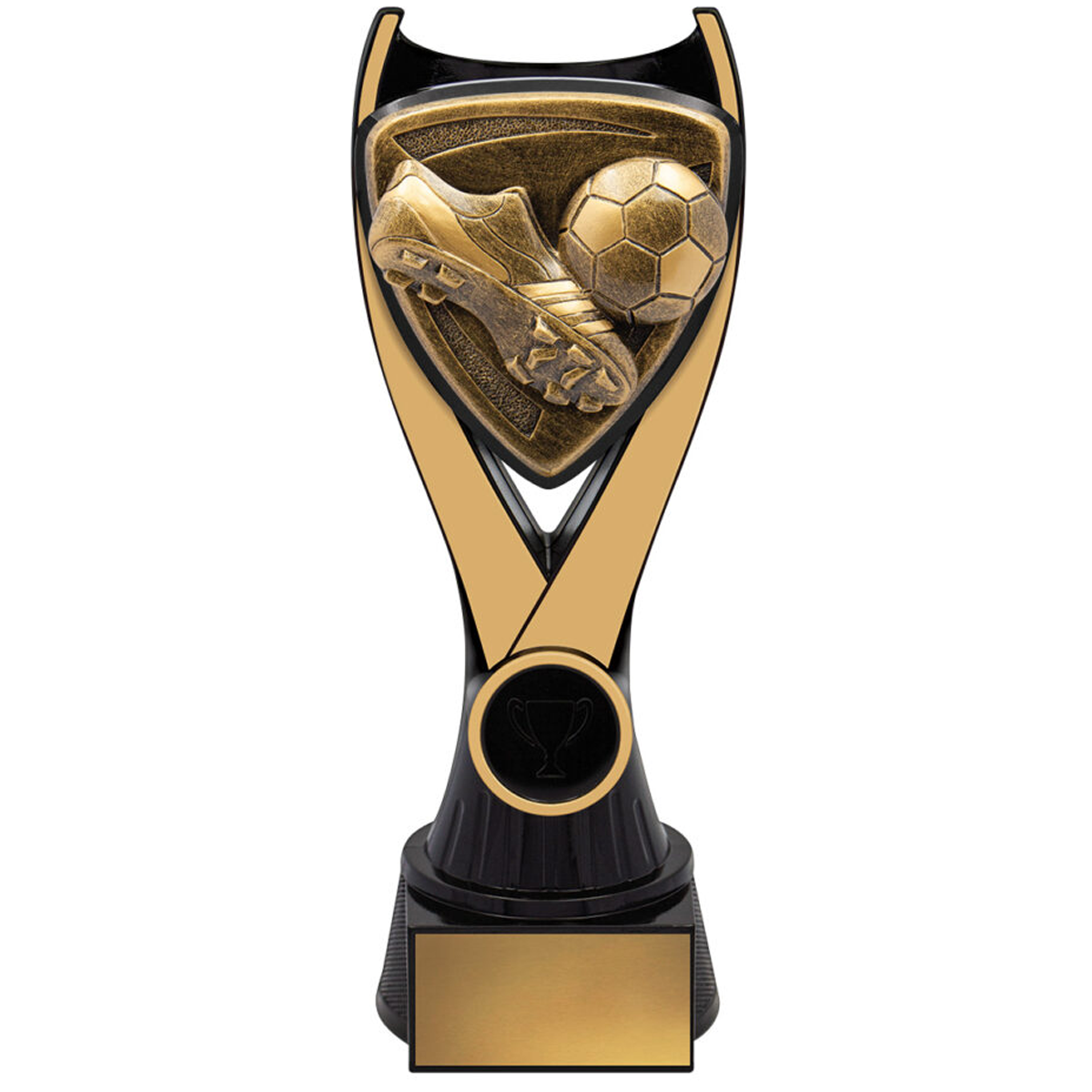 Nova Football Trophy Antique Black & Gold 3 Sizes