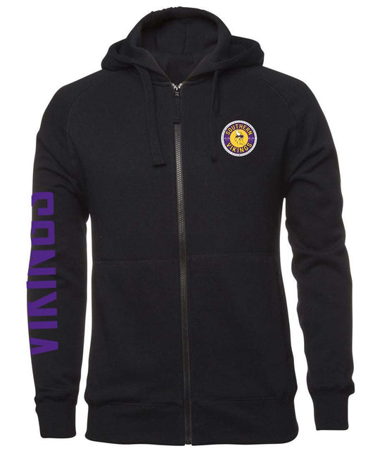 Southern Vikings Double sided Zipped Logo Hoodie