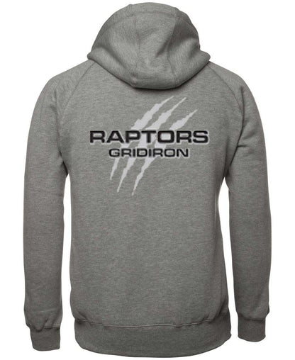 Raptors Gridiron Zipped Logo Hoodie