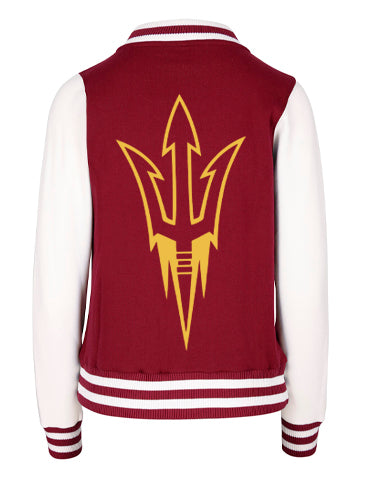 SUN DEVILS VARISTY JACKET DOUBLE SIDED FORK DESIGN