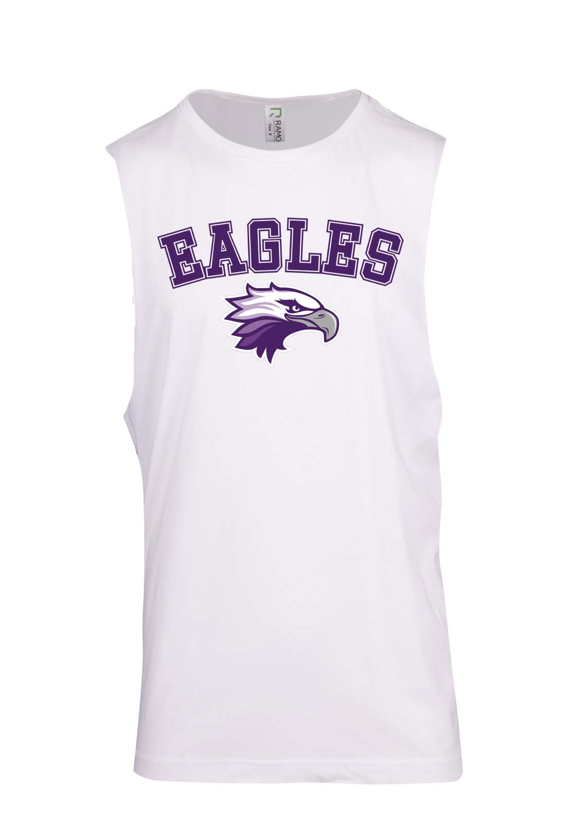 Eagles Curved Logo Muscle Tee