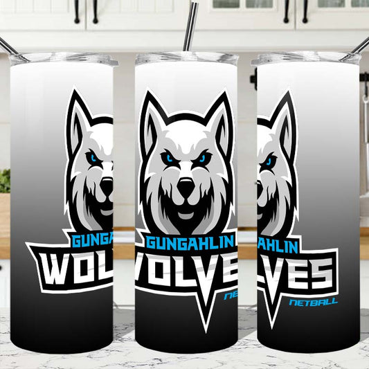 GUNGAHLIN WOLVES 20oz Tumbler netball