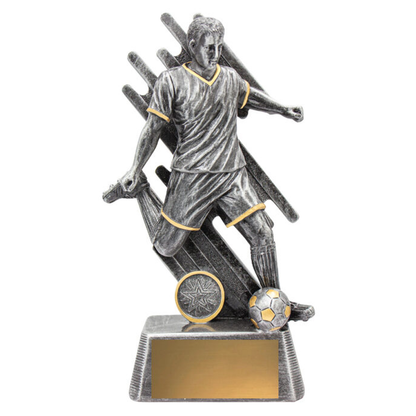 Zoom Series Football Male Trophy Antique Silver 4 Sizes