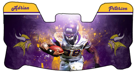 Adrian Peterson Vikings Themed Custom Visor