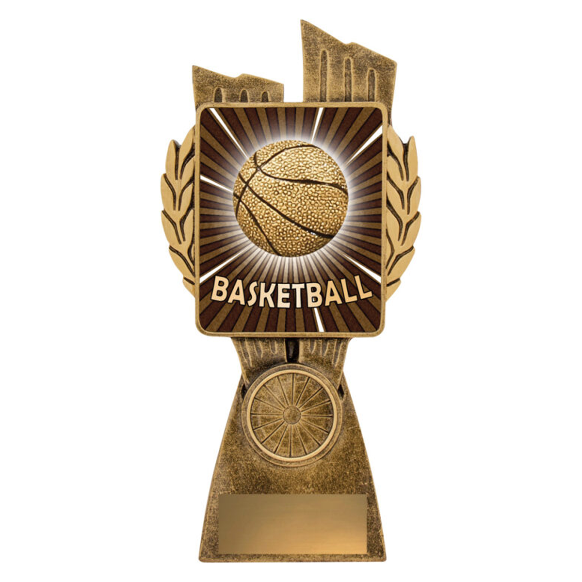 basketball Antique Gold Lynx Trophy 4 Sizes