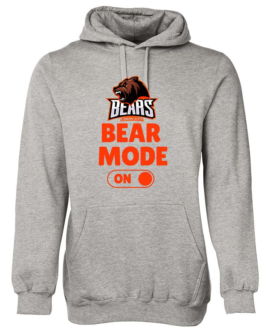 Logan City Bears - Bear Mode on Hoodie - American Sport Com Au