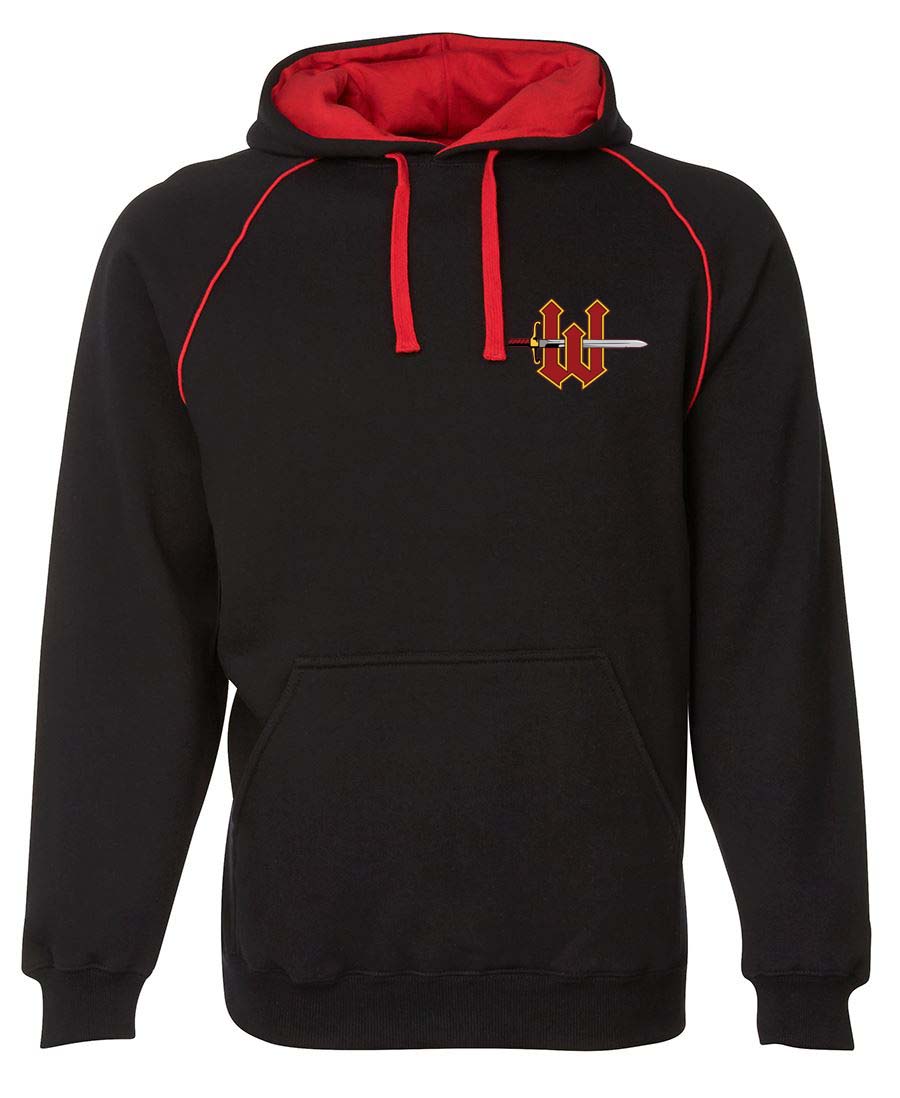 Warriors contrast Hoodie double sided