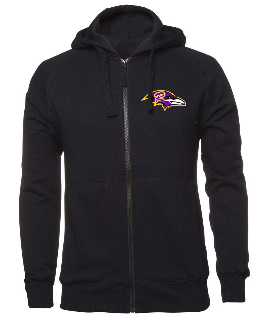 Rockingham Ravens Softball Double Sided Zipped Logo Hoodie